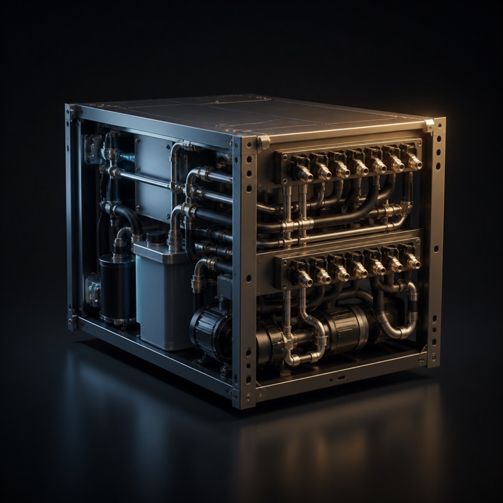 Single-phase immersion tank (42U, w/ CDU + fluid)