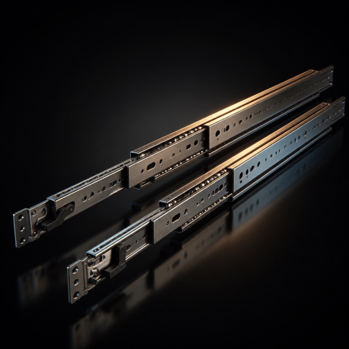 General Devices B-200/B-300 bottom-mount solid-bearing slide
